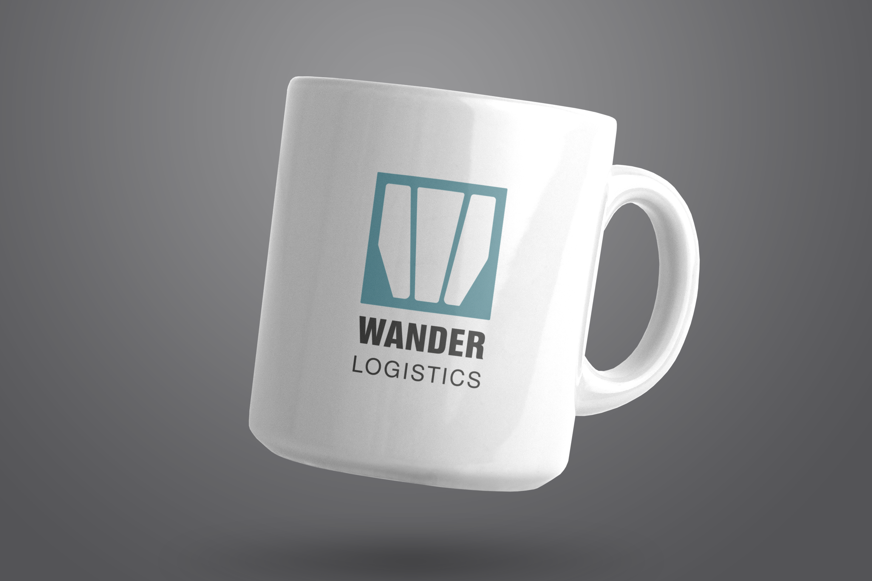 Logo Wander Logistics (op mok)